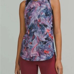 Lululemon Sculpt Tank Top Back Vent Atmospheric Purple Multi Size 8?